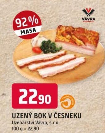 Trefa UZENÝ BOK V ČESNEKU nabídka