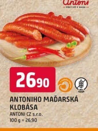 Trefa ANTONIHO MAĎARSKÁ KLOBÁSA nabídka