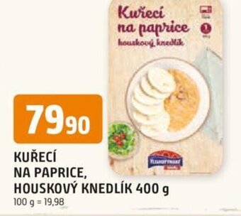 Trefa KUŘECÍ NA PAPRICE, HOUSKOVÝ KNEDLÍK 400 g nabídka