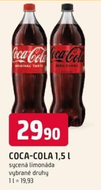 Trefa COCA-COLA 1,5 L nabídka