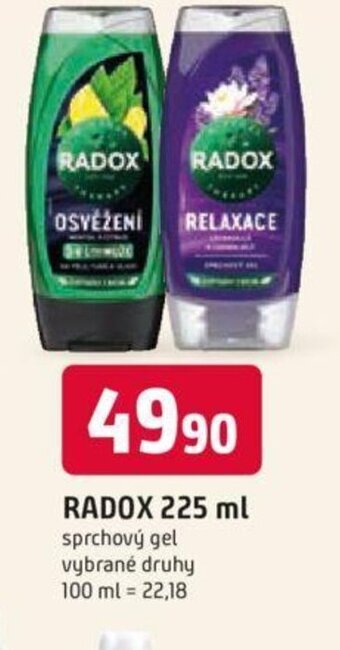 Trefa RADOX 225 ml nabídka