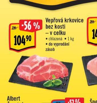Albert Vepřová krkovice bez kosti nabídka