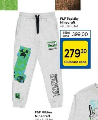 Tesco Tepláky minecraft nabídka