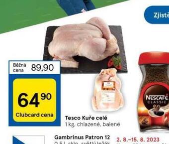 Tesco Kuře celé nabídka