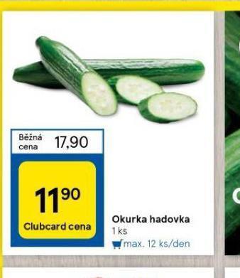 Tesco Okurka hadovka nabídka