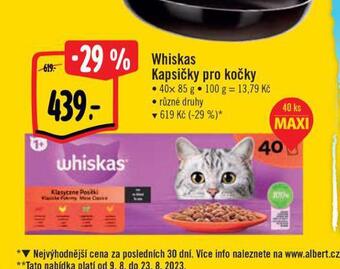 Albert Whiskas kapsičky pro kočky nabídka