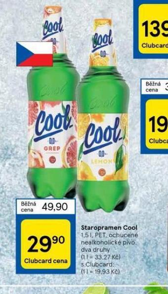 Tesco Pivo staropramen cool nealko nabídka
