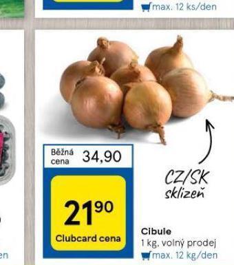 Tesco Cibule nabídka