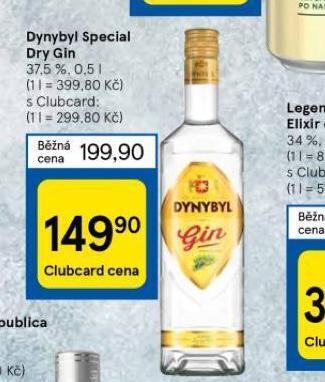 Tesco Dynybyl special dry gin nabídka