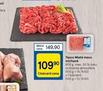Tesco Mleté maso míchané nabídka