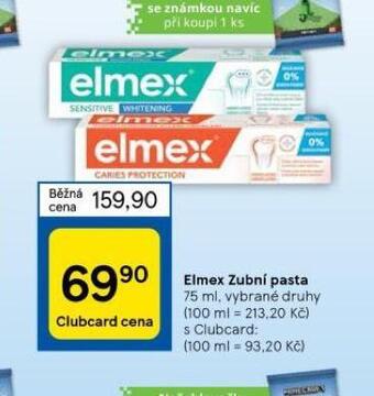 Tesco Elmex zubní pasta nabídka