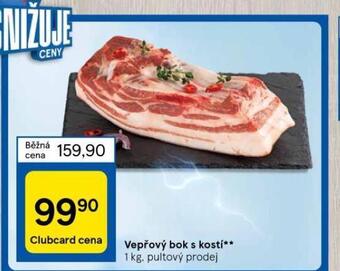 Tesco Vepřový bok s kostí nabídka