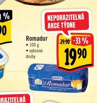 Albert Romadur nabídka
