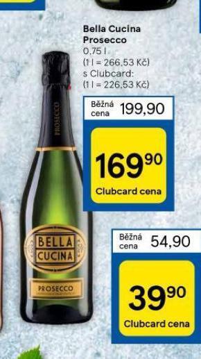 Tesco Bella cucina prosecco nabídka