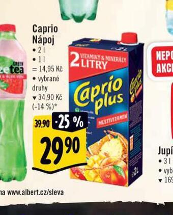 Albert Caprio nápoj nabídka