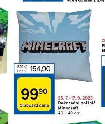 Tesco Dekorační polštář minecraft nabídka