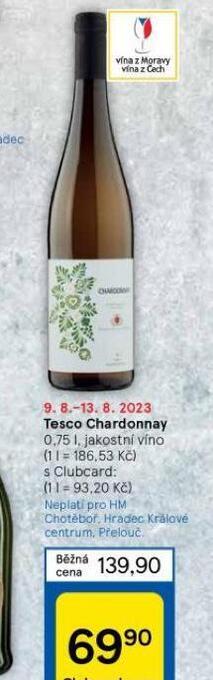 Tesco Tesco chardonnay nabídka