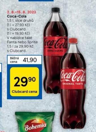 Tesco Coca cola, fanta, sprite nabídka