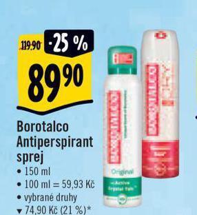 Albert Borotalco deodorant nabídka