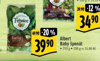 Albert Baby špenát nabídka
