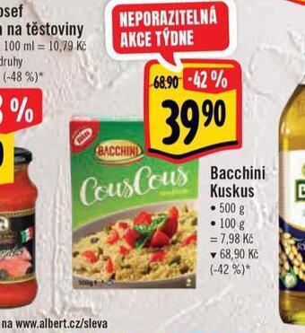 Albert Bacchini kuskus nabídka