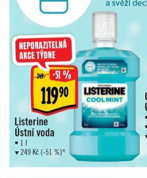 Albert Listerine ústní voda nabídka