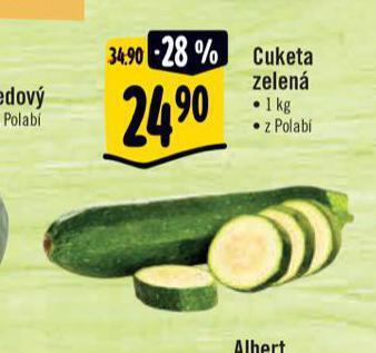 Albert Cuketa zelená nabídka