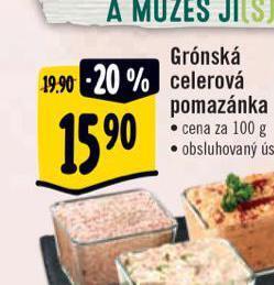 Albert Pomazánka celerová grónská nabídka