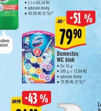 Albert Domestos wc čistič nabídka