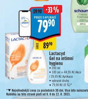Lactacyd gel na intimní hygienu