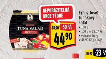Albert Franz josef tuňákový salát nabídka