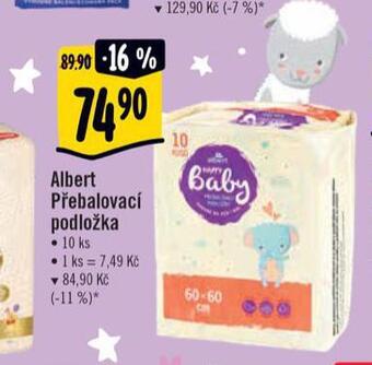 Albert Přebalovací podložka nabídka