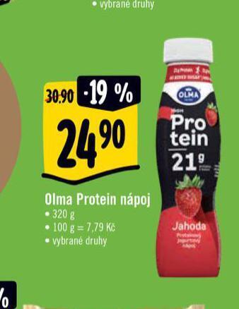 Albert Olma protein nápoj nabídka