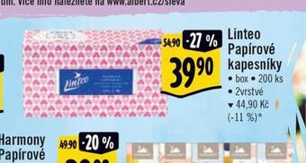Albert Linteo papírové kapesníky nabídka