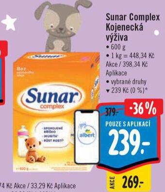 Albert Sunar kojenecká výživa nabídka