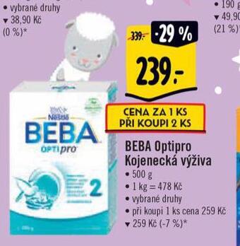 Albert Beba kojenecká výživa nabídka