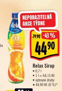 Albert Relax sirup nabídka