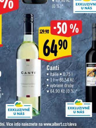 Albert Canti nabídka