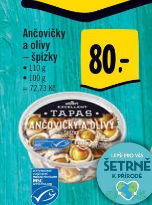Albert Ančovičky a olivy nabídka