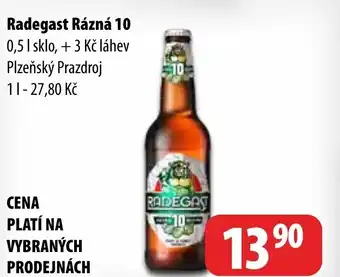 Partner Maloobchodní síť Radegast Rázná nabídka