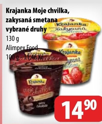 Krajanka Moje chvilka, zakysaná smetana vybrané druhy