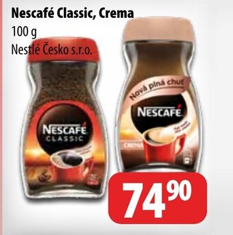 Partner Maloobchodní síť Nescafé Classic, Crema nabídka