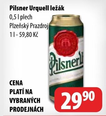 Partner Maloobchodní síť Pilsner Urquell ležák nabídka