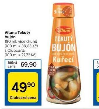 Tesco Vitana tekutý bujon nabídka