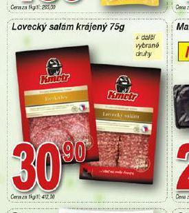 Hruška Lovecký salám nabídka