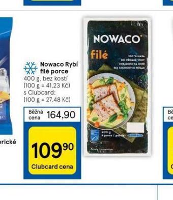 Tesco Nowaco rybí filé porce nabídka