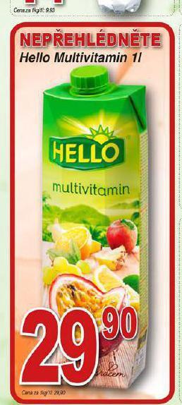 Hruška Hello multivitamin nabídka