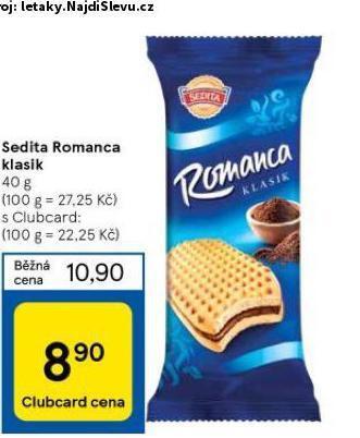 Tesco Sedita romanca klasik nabídka