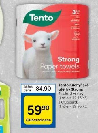 Tesco Tento kuchyňské utěrky nabídka