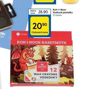 Tesco Koh-i-noor voskové pastelky nabídka